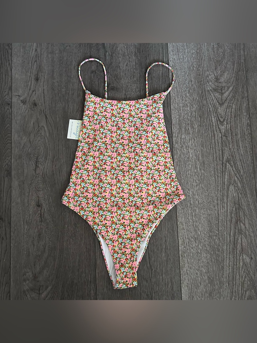 NWT Maaji Luxury Retro Floral Print One Piece Swimsuit Size Small
